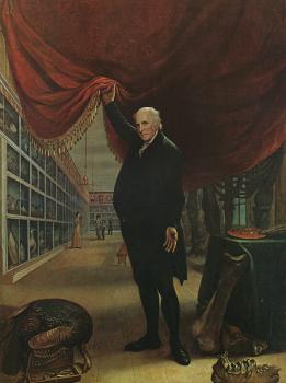 查爾斯 威爾森 皮爾 The Artist in his Museum, 1822, Pennsylvania Academy of the Fine Arts